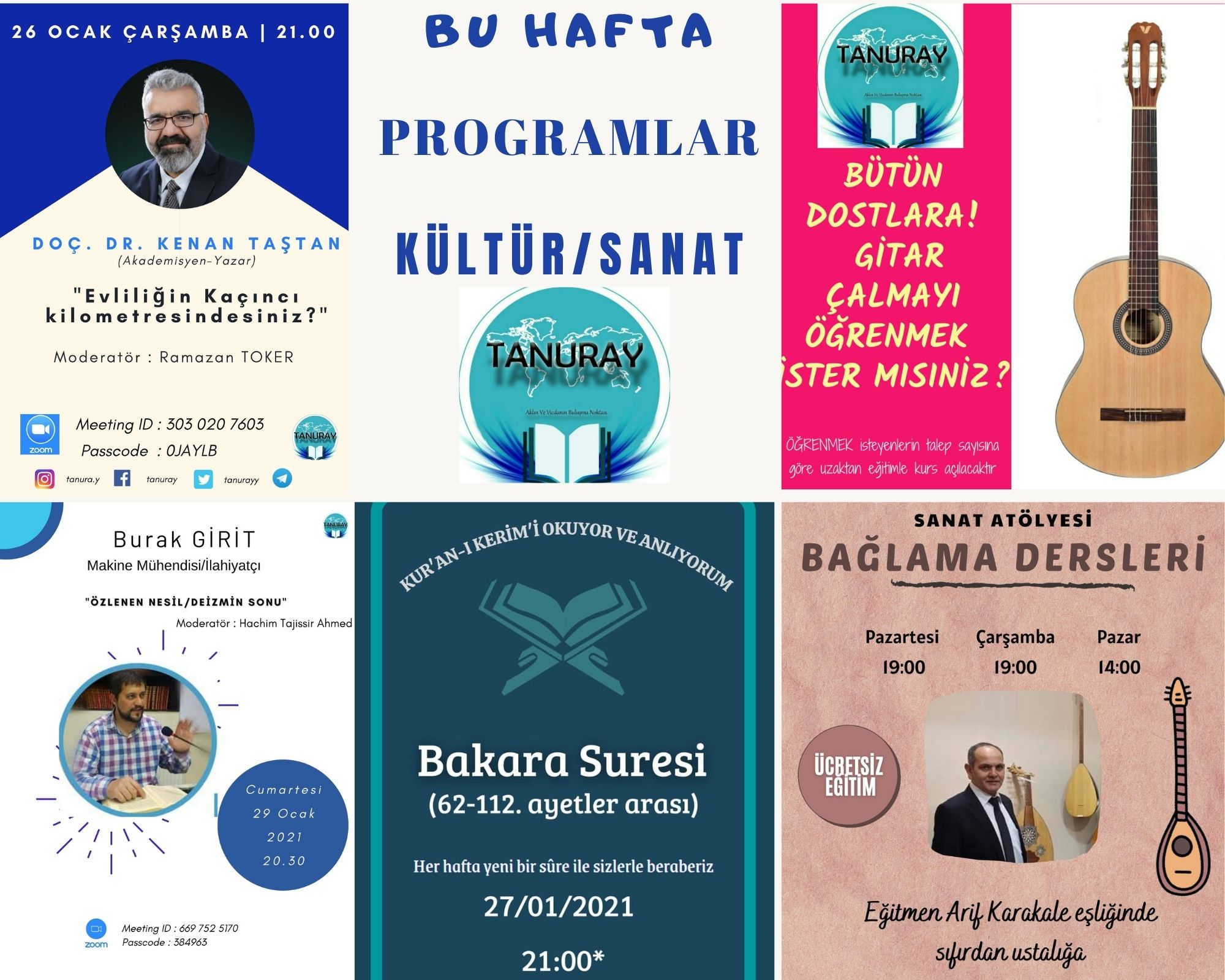 HAFTALIK PROGRAMLARIMIZ