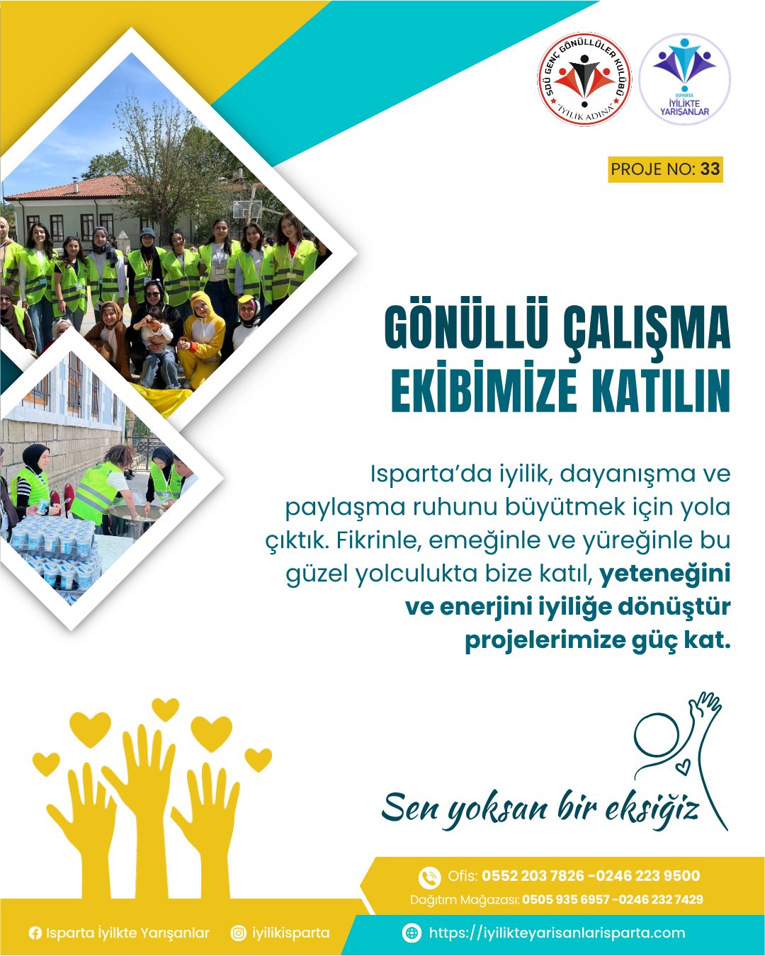 33. Gönüllü Çalışmak İsteyen Kardeşlerimize!
